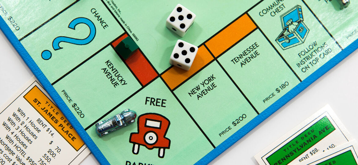 Monopoly board game - car on Free Parking